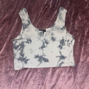 Large marble crop top
